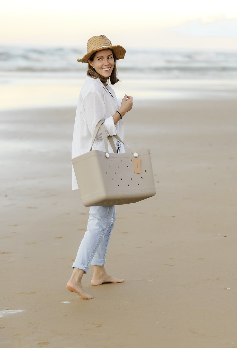 Sunday Crew Bag – XL EVA Rubber Beach Tote – Waterproof, Sand-Free & Family-Ready (Sand Storm) image 6