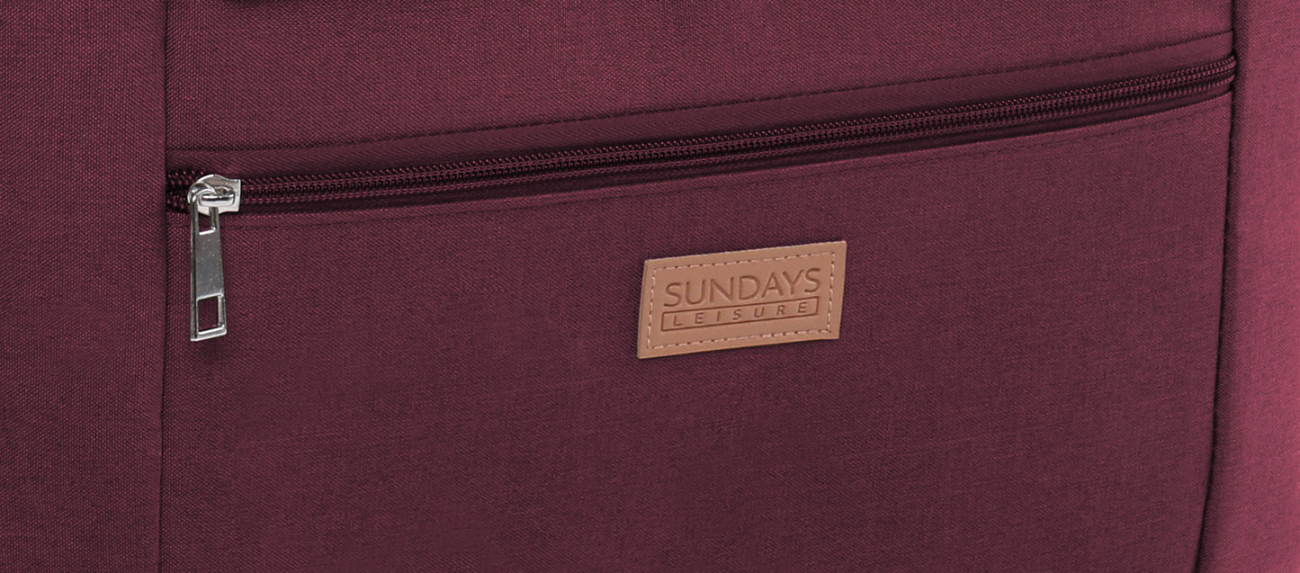 Collapsible Insulated Picnic Basket with Thermal Lining – Perfect for BBQs & Picnics (Maroon) image 5