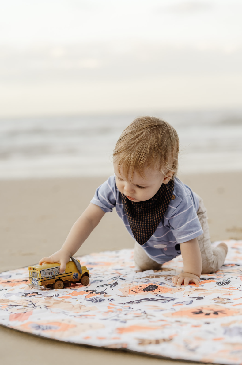 2m Round Picnic Blanket – Waterproof, Sand-Free, Outdoor Family Rug (Spring Blossom) image 9