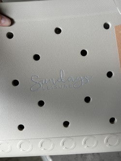*Factory Second* XL Waterproof Beach Tote Bag - Sand-Free Rubber Design with Inside Zipper Pocket - Sand Storm - Sunday Crew